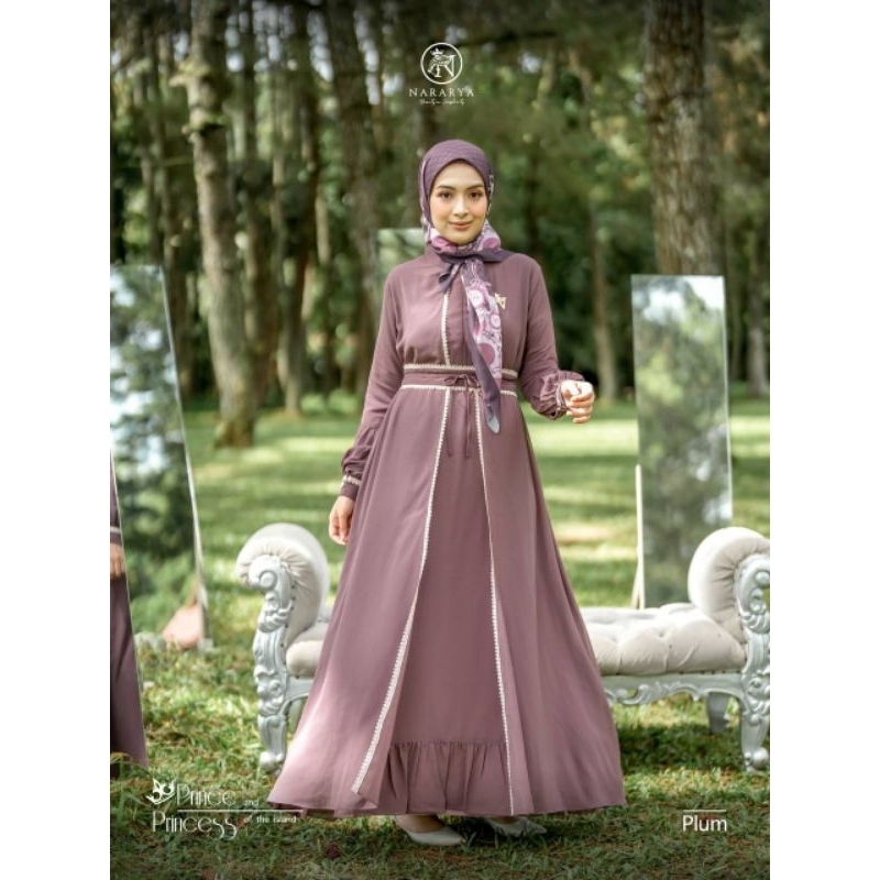 GAMIS LEBARAN - NARARYA - PRINCE PRINCESS ORI - MOM SET SCARFT