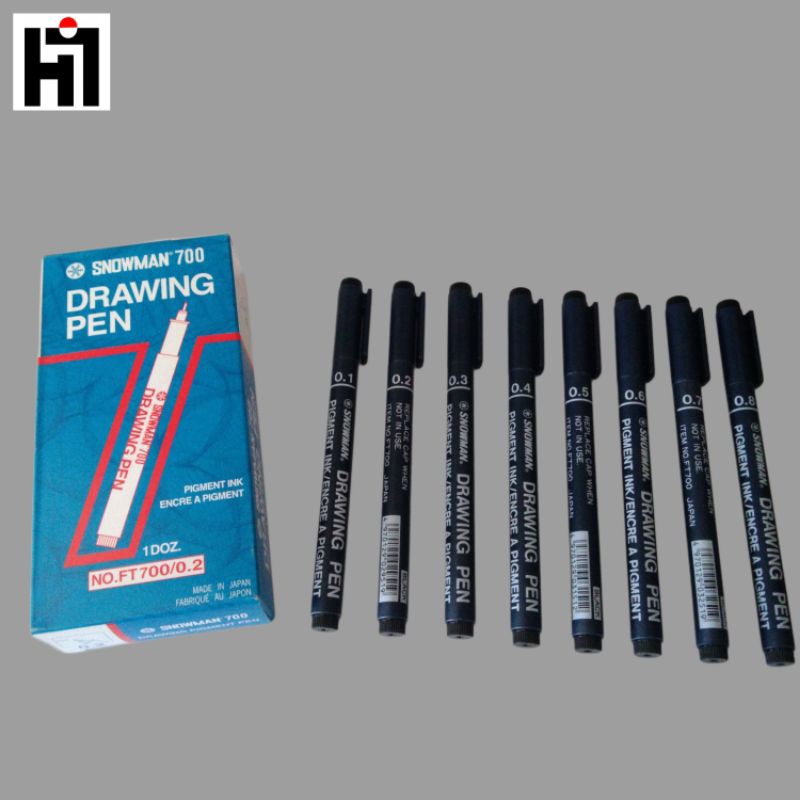 

DRAWING PEN SNOWMAN FT700 BLACK / PCS