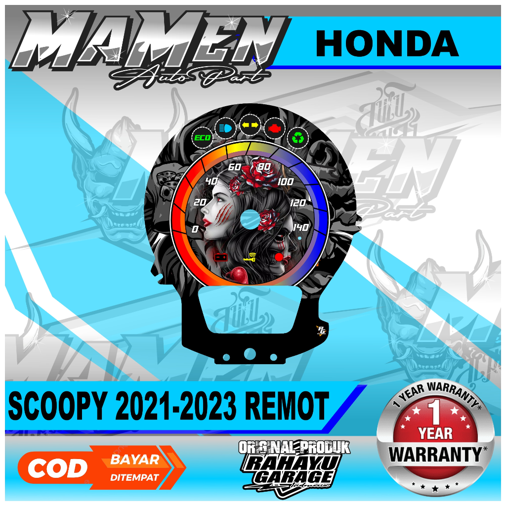 PAPAN SPEEDOMETER CUSTOM HONDA SCOOPY 2021 KAYLEST DAN NON KAYLEST