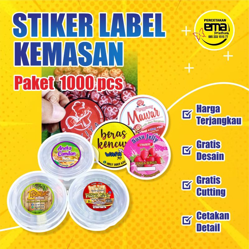 

CETAK CUTTING 1.000 PCS/LABEL MAKANAN/CUSTOM CUTTING