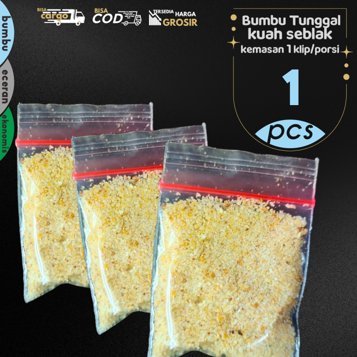 

1KLIP Bumbu TUNGGAL SEBLAK untuk kuah seblak instan 1Klip/Porsi by Lahawelah