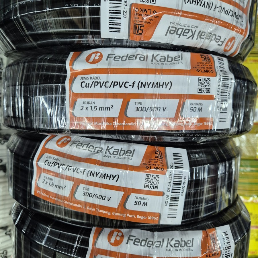 Kabel NYYHY 2x1,5x50 Meter Federal