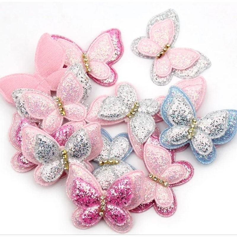 AKSESORIS PITA KUPU KUPU AKSESORIS BAJU AKSESORIS TAS APLIKASI PITA  DIY PITA