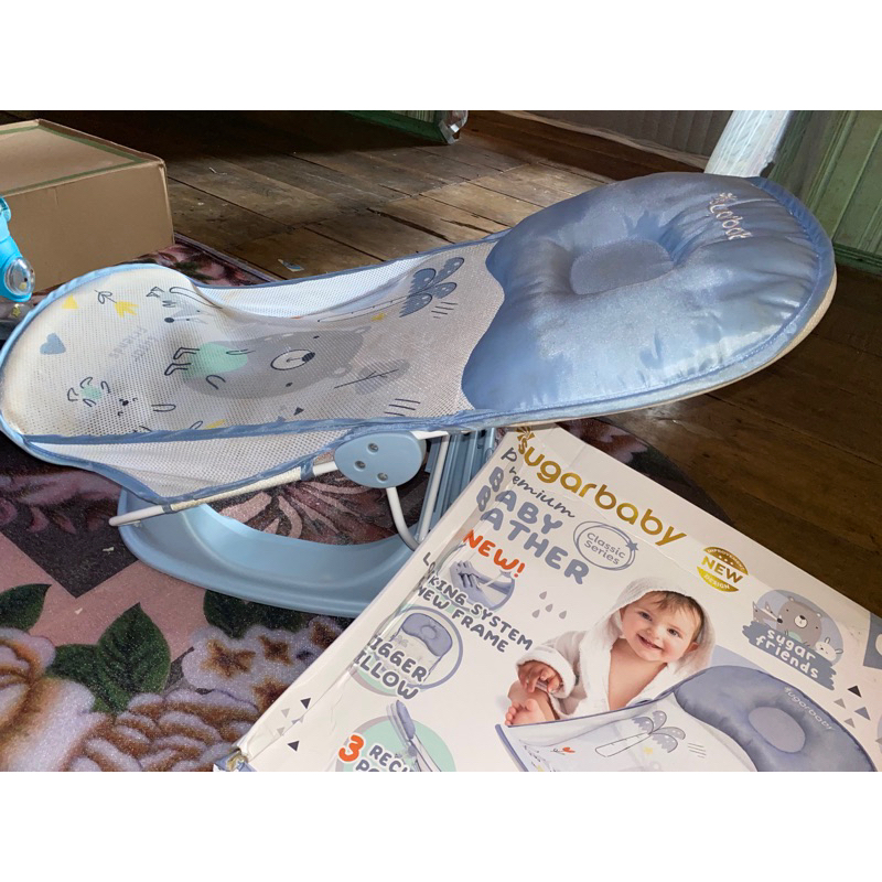baby bather premium sugar baby preloved dudukan bayi bangku mandi bayi bangku santai bayi