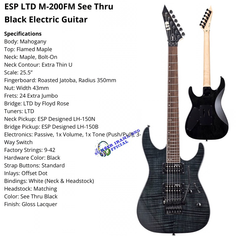 ESP LTD M200FM ELECTRIC GUITAR - GITAR ELEKTRIK ESP LTD