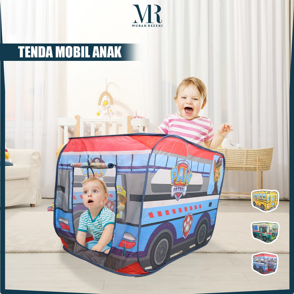 Mainan Tenda Bentuk Bus Kendaraan Lucu Anak / Playhouse Rumah Rumahan Anak Camping Anak / Tenda Mobi