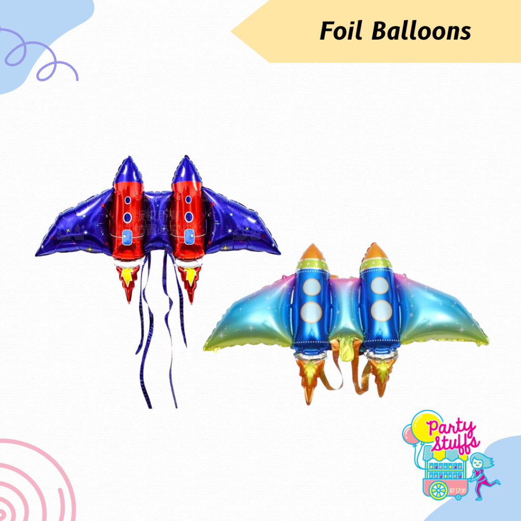 Foil Balon Sayap Roket / Balon Foil Sayap / Balon Roket Sayap Jumbo