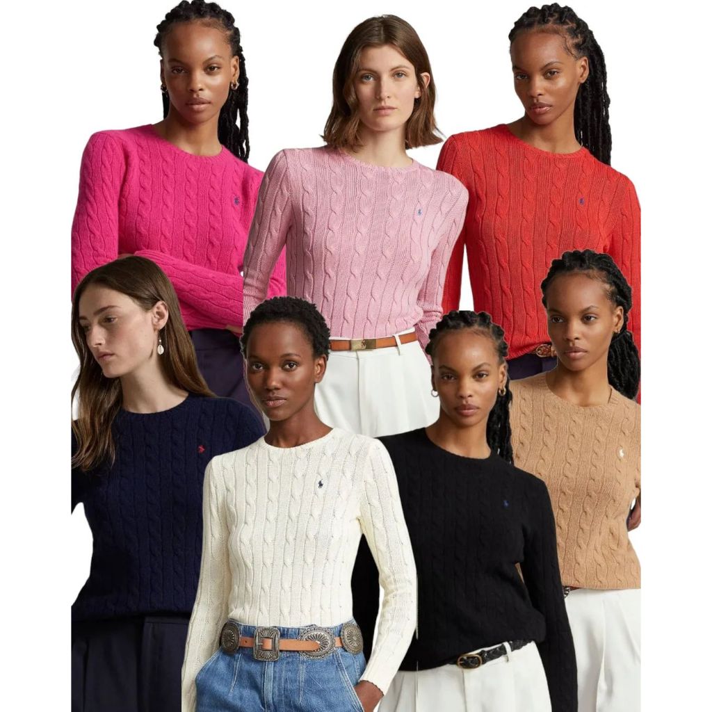 Sweater Rajut Wanita RL Cable Knit Sweater