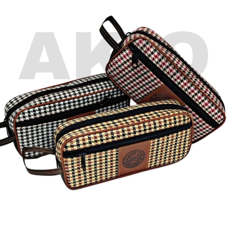 

Tempat Pensil Karakter KOTAK KOTAK CAMPUS 2 Resleting SHINTOENG ST 782 Lucu Zipper Ziper Pouch Kosmetik