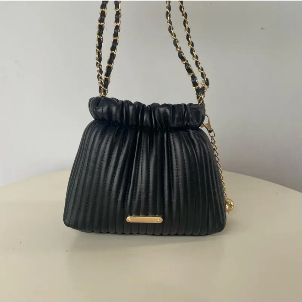 Tas Shoulder Mini Terbaru Wanita Korea - Tas serut Sunny Bags Korean style premium 2024