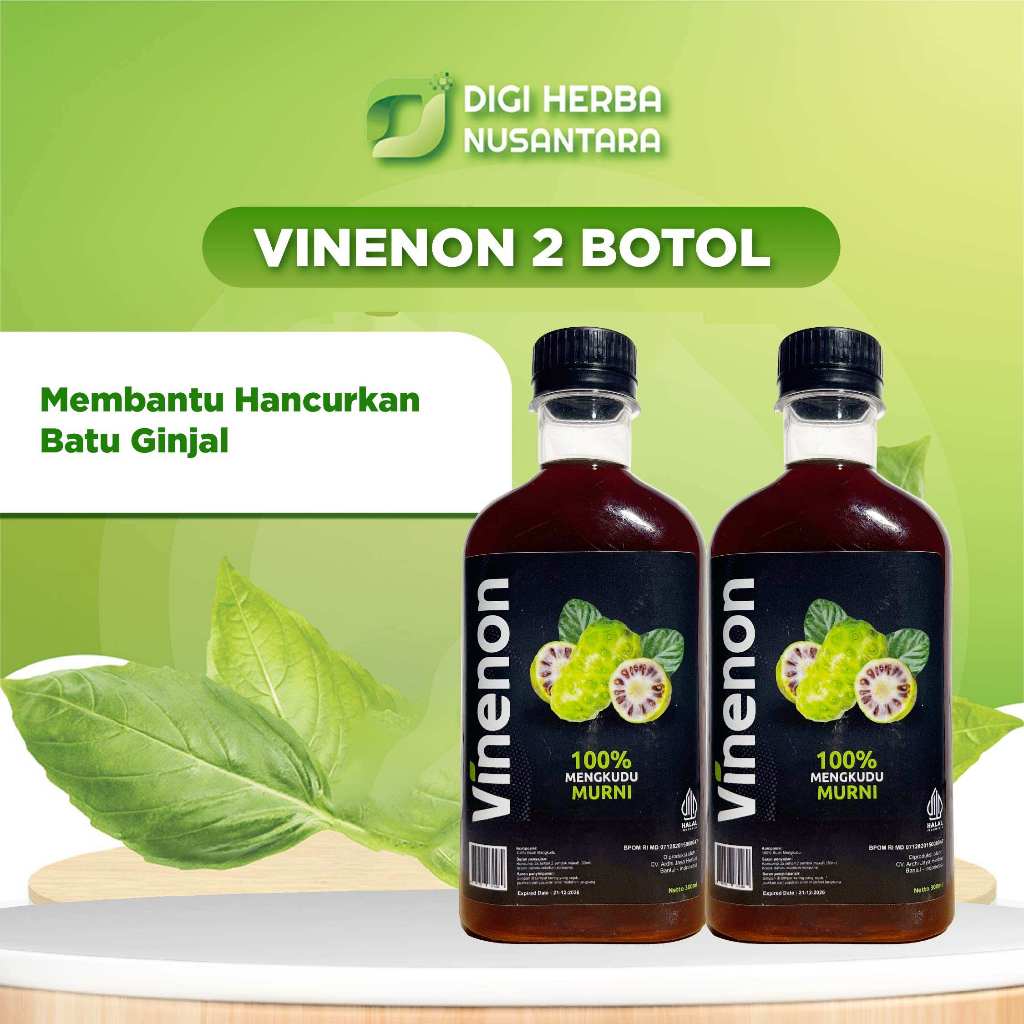 

VINENON cuka mengkudu untuk Hancurkan Batu Ginjal & Melancar Purin dalam tubuh - 2 Botol