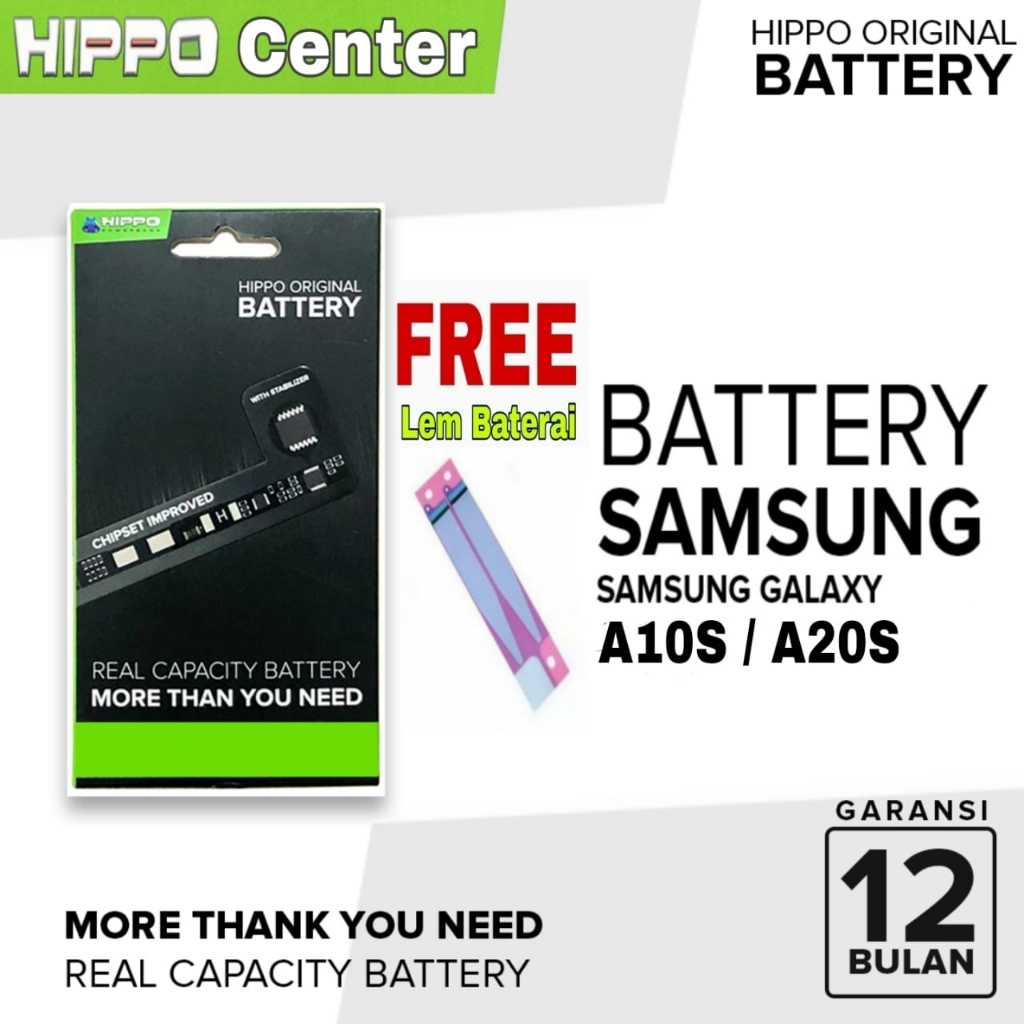 Baterai Hippo Samsung A10S / A20S Hippo baterai Samsung A20S