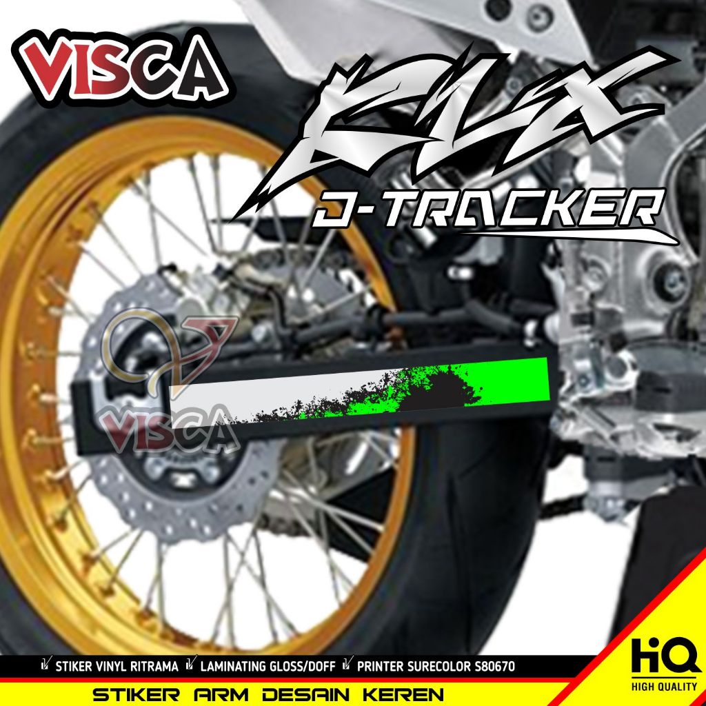 Stiker Swing Arm KLX DTRACKER Variasi Warna Kawasaki KLX D'Tracker 150 Sticker Berkualitas Keren Mot