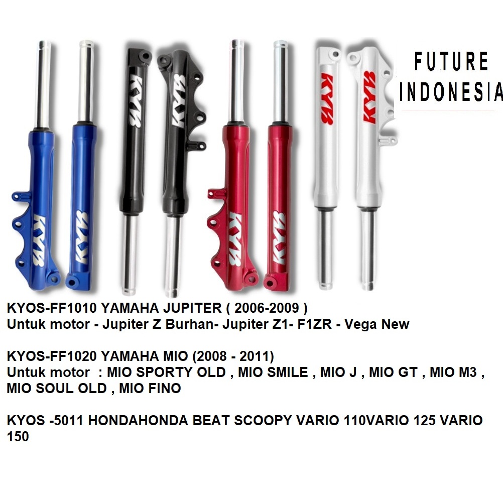COD KYB ShockBreaker Shock Breaker Depan KAYABA ZETO Front Fork Yamaha MIO Jupiter Z KYOS-FF1010 FF1