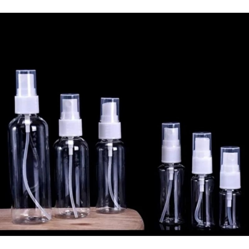 Botol spray bening botol plastik transparan 50ML