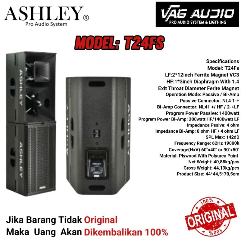 SPEAKER PASIVE ASHLEY T24FS