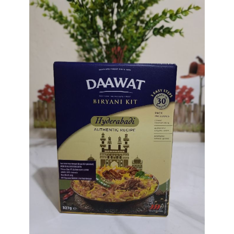 

Daawat Nasi Biryani Nasi Instan Praktis Lengkap 327gr Biryani Kit Hyderabadi