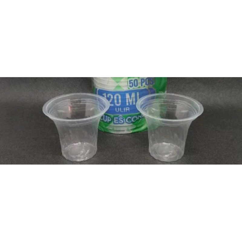 cup jasuke,cup ulir bening 120ml isi 20+1 cup