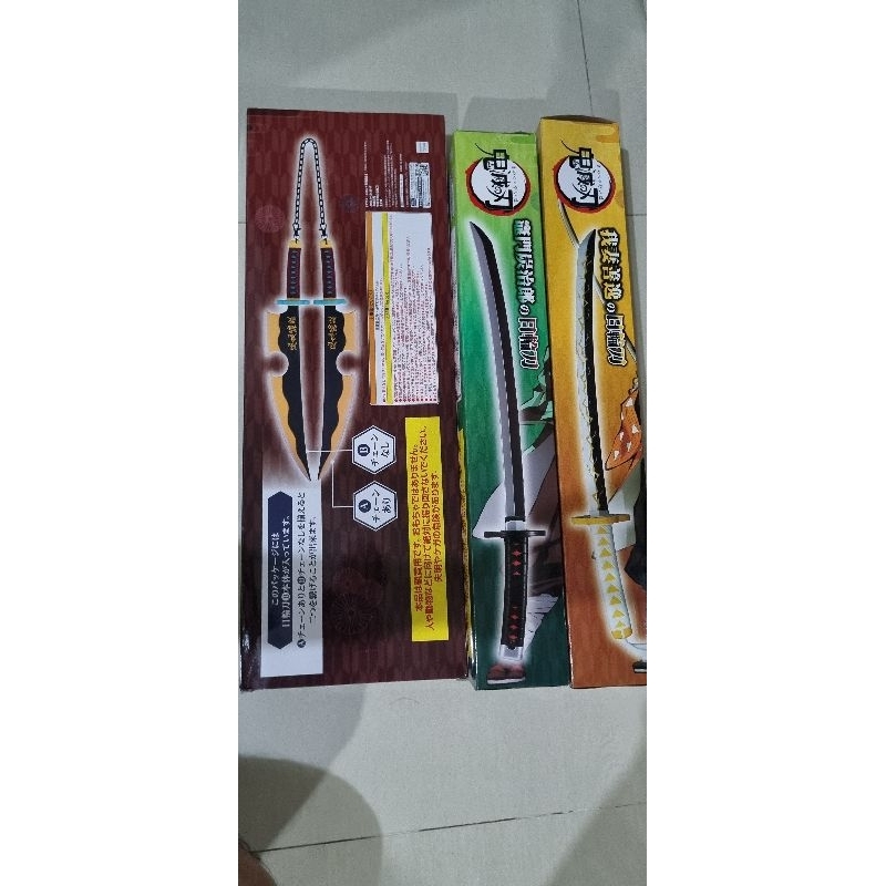 1 Set Furyu Pedang Original Demon Slayer (Zenitsu, Tanjiro, Tengen Uzui)