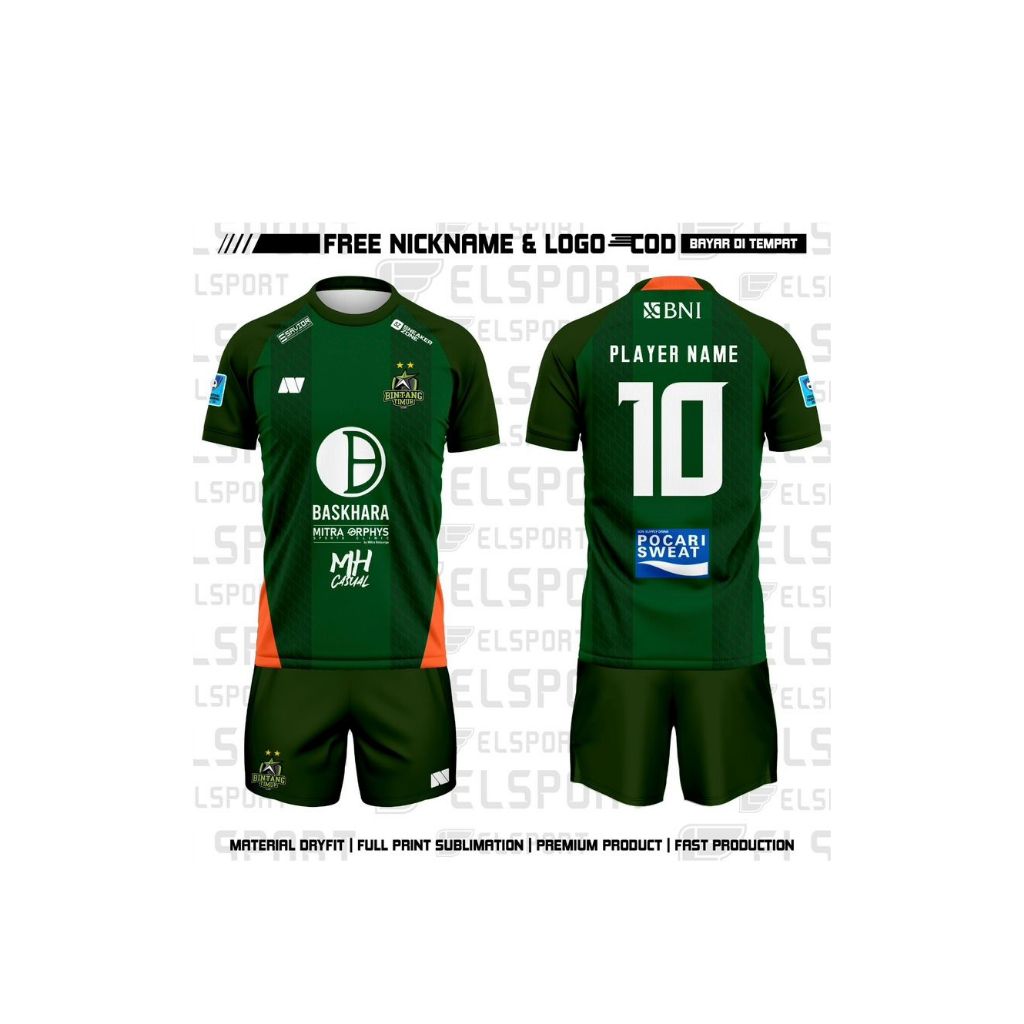 Jersey Futsal Bintang Timur Surabaya New Free Nickname dan Logo