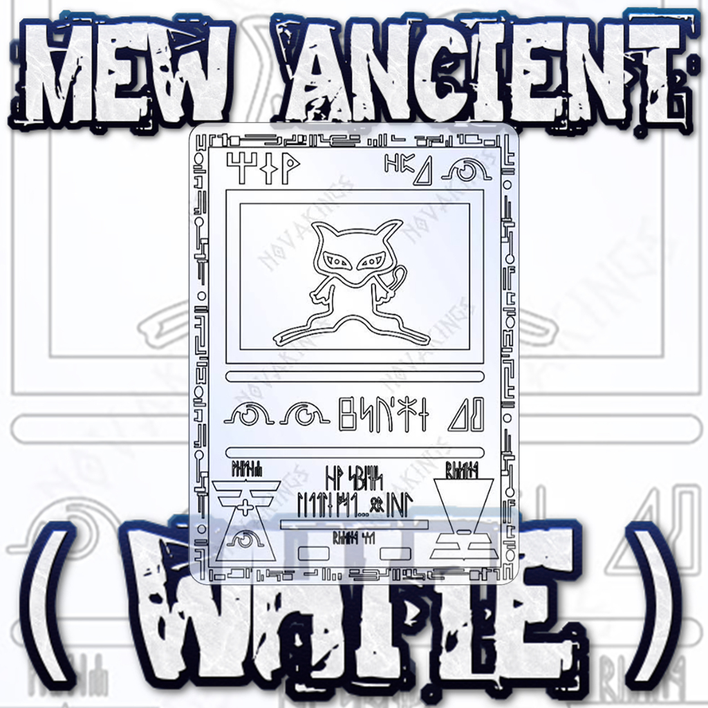 KARTU POKEMON TCG HOLOGRAM ENGLISH VERSION FULL ART - MEW ANCIENT WHITE