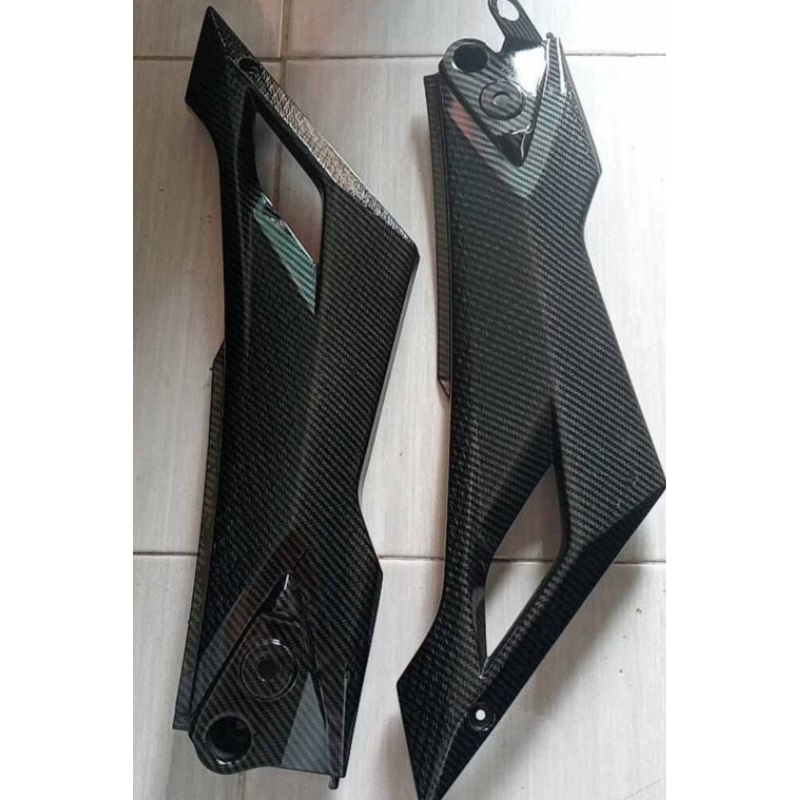 Original cover side body tengah samping ninja rr 150 new carbon karbon