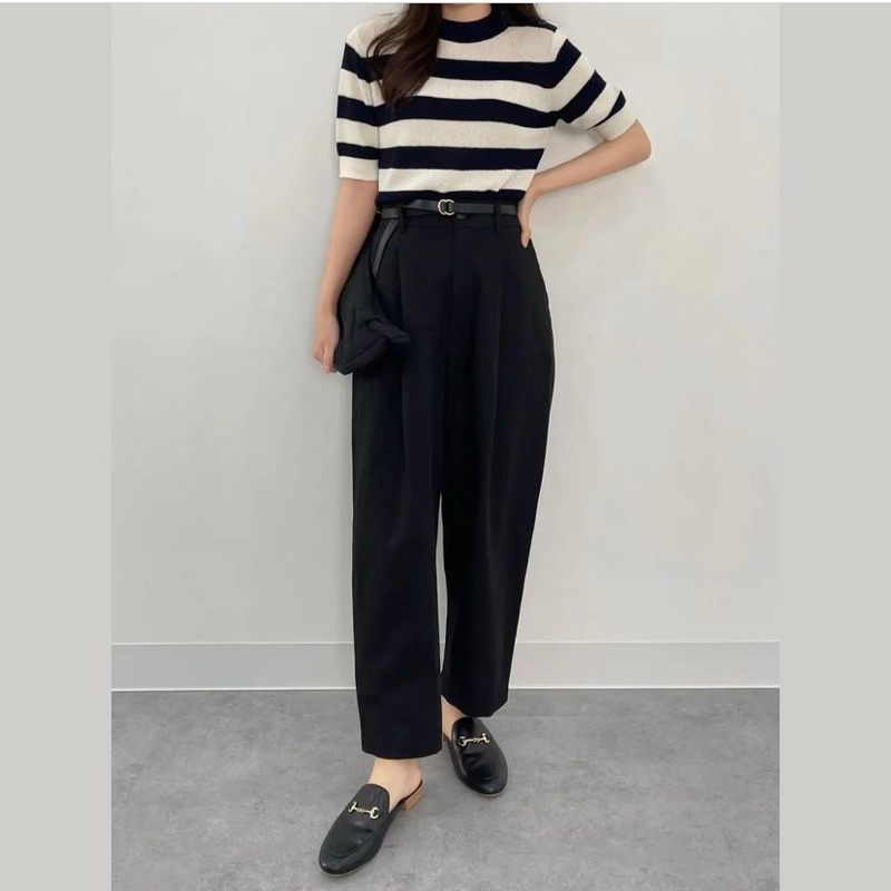 Uniqlo C Celana Corduroy Wide Pants Kulot Pants Tapered