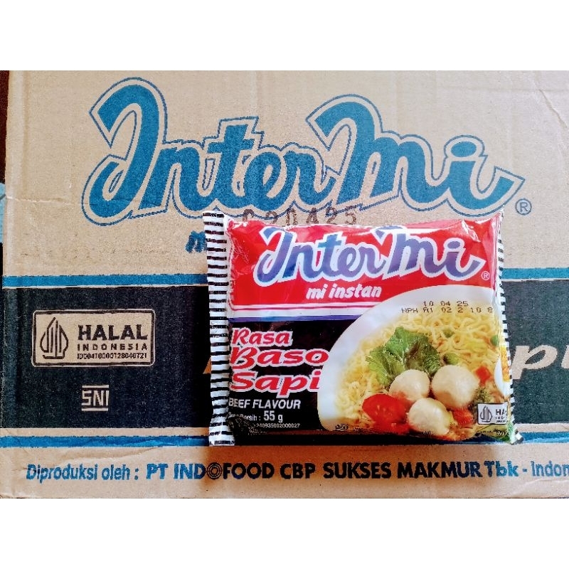 

Mie Kuah INTERMI Baso Sapi kemasan eceran 1 pcs