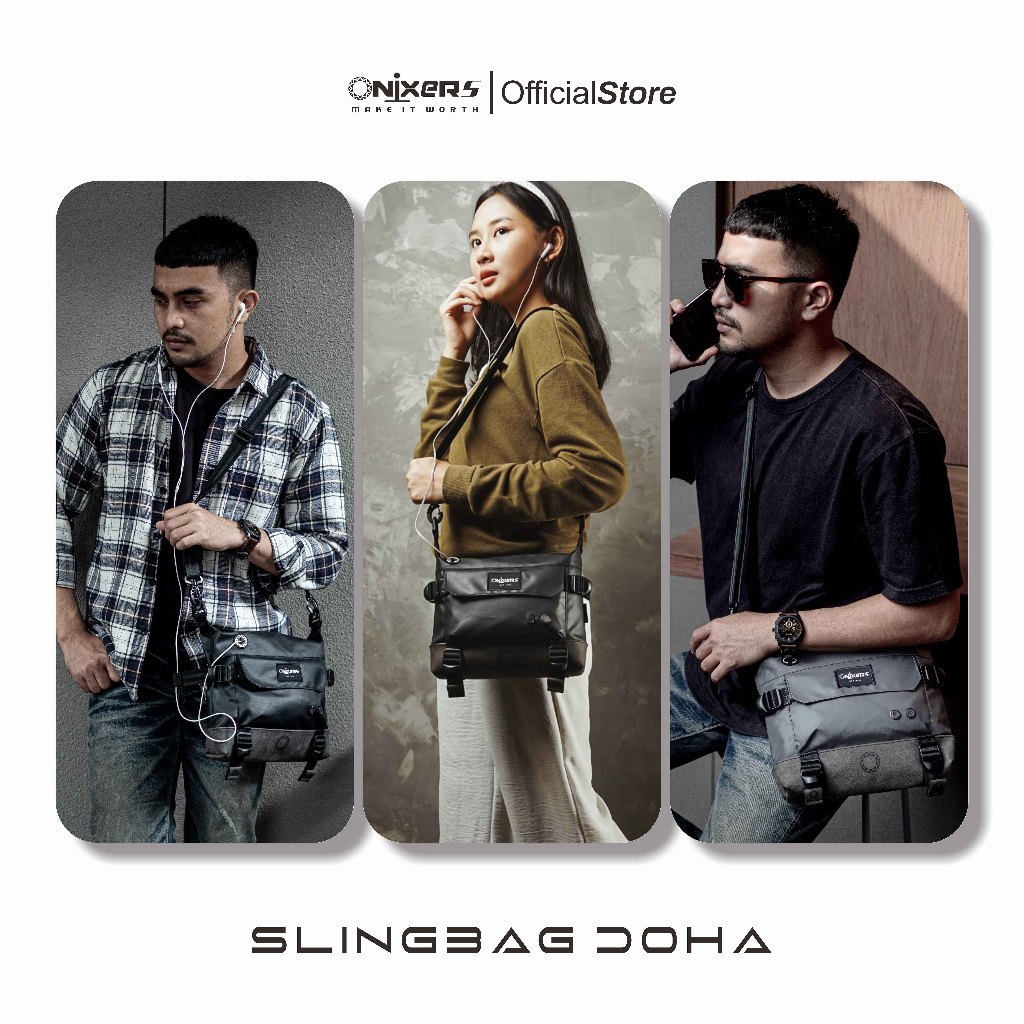 TERMURAH Onixers DOHA Slingbag Tas Selempang Pria Waterproof