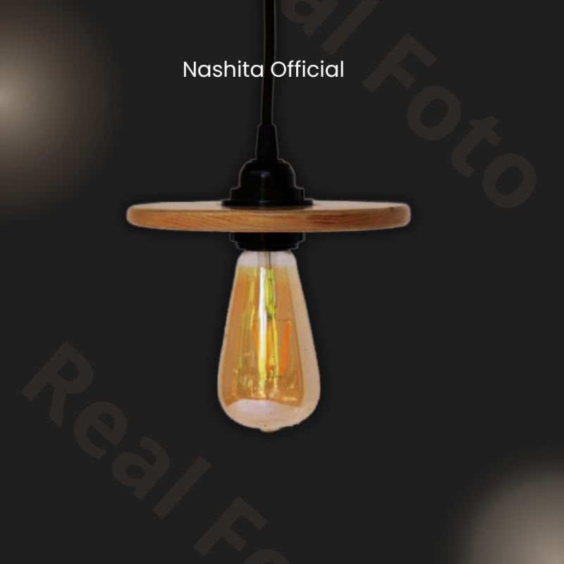 NASHITA Lampu hias gantung minimalis modern 1 set fitting kabel cafe ruang tamu dapur minibar teras 