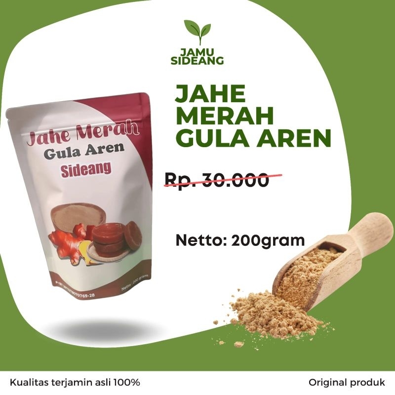 

jahe merah gula aren original - jahe merah bubuk 200gram