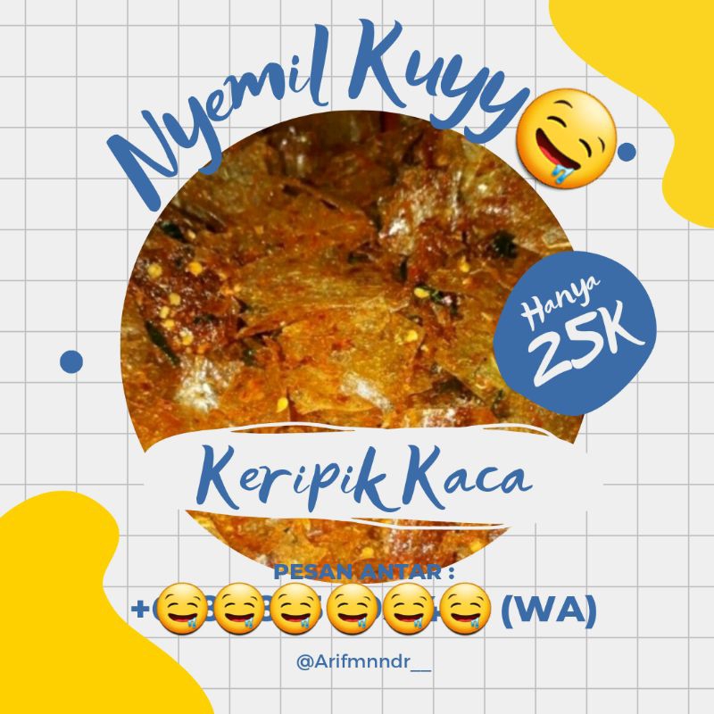 

Keripik Kaca (Home Made) by Nyemil Kuyy kemasan 250 Gram