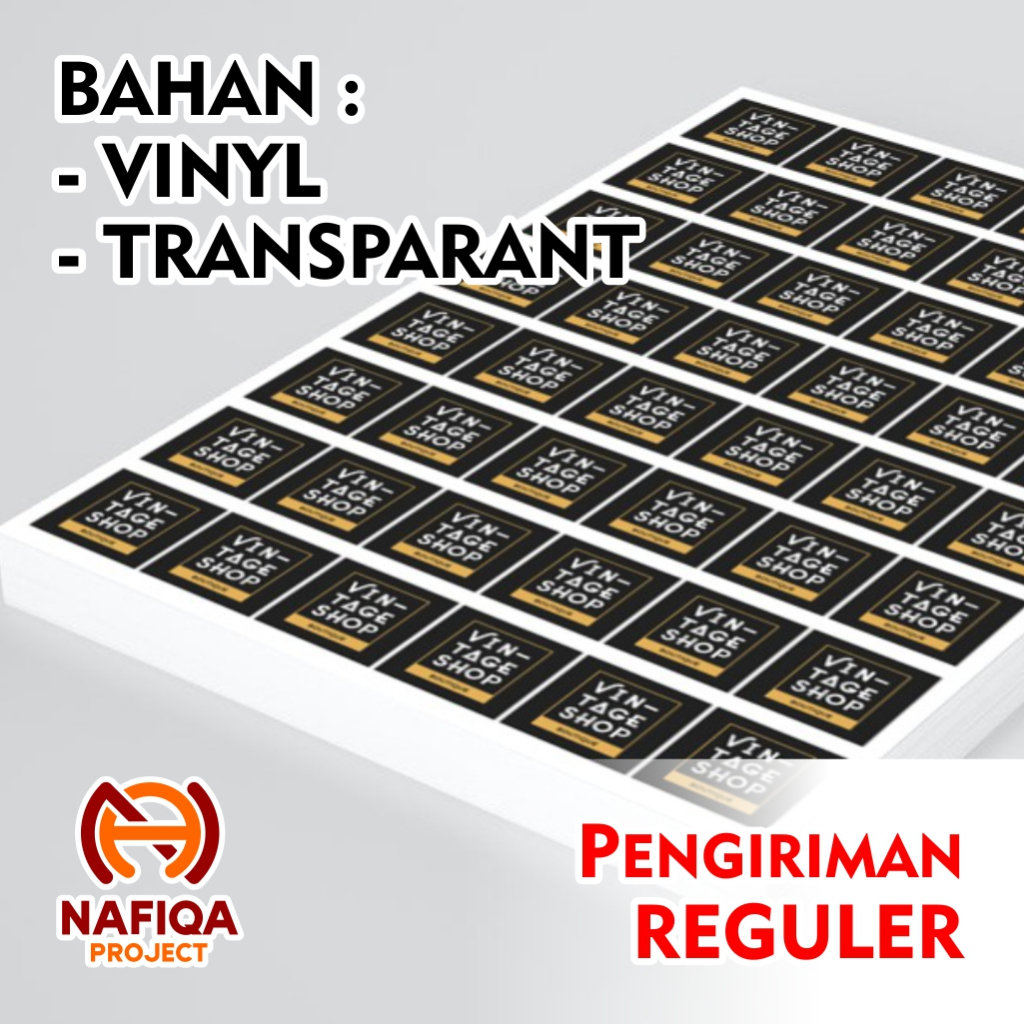 

[REGULER] CETAK STIKER VINYL A3+ (Tanpa Cutting)