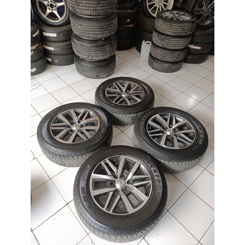 VELG MOBIL BEKAS TOYOTA FORTUNER VRZ RING 18 PCD 6X139 PLUS BAN