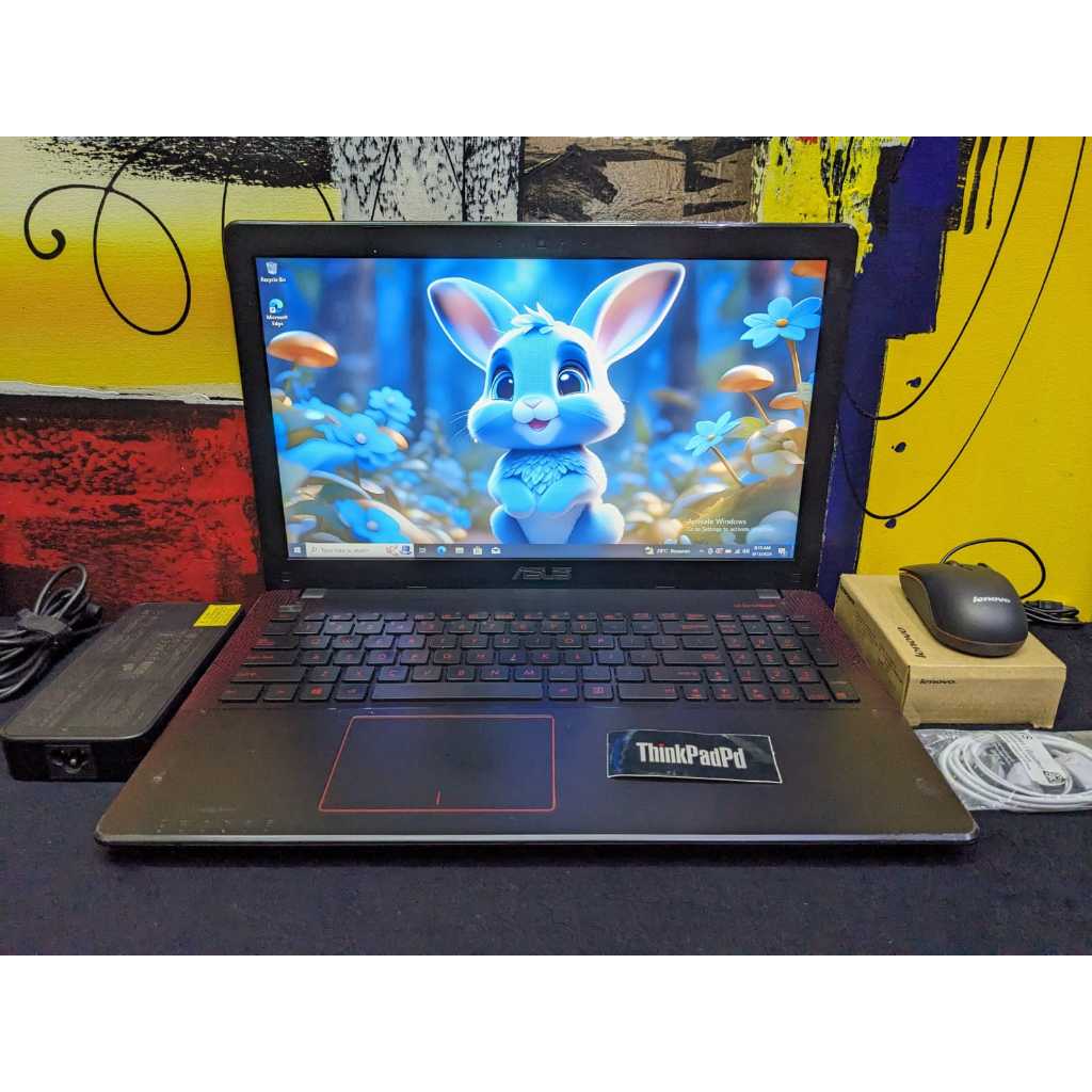 Laptop Gaming & Design Asus BabyROG X550VX Core i7 6700HQ Nvidia GTX 950M Ram 8GB & 256Gb Mulus