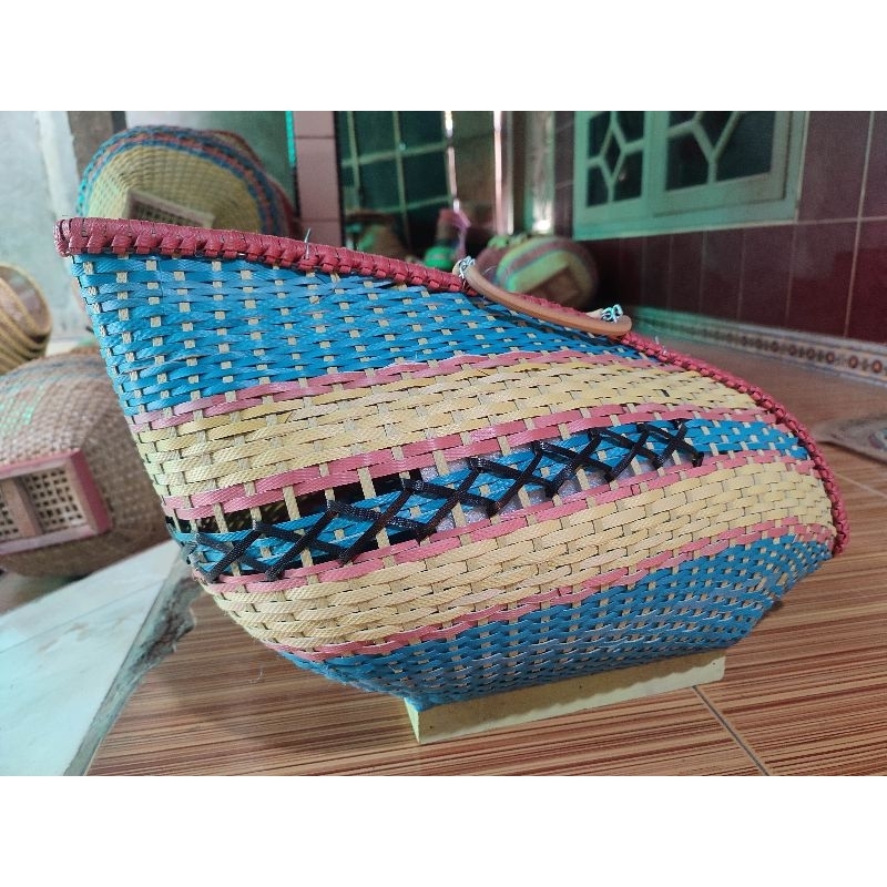 TAS KISA KISO AYAM BAHAN FULL PLASTIK ROTAN UKURAN JUMBO AYAM JAGO BANGKOK