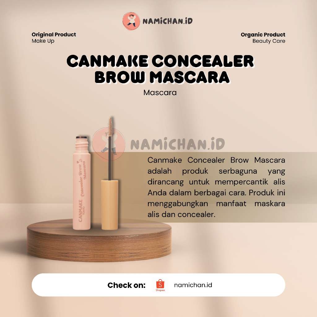 [ PO Japan ] Canmake Concealer Brow Mascara | Canmake Brow Mascara | Canmake Tokyo Original Jepang