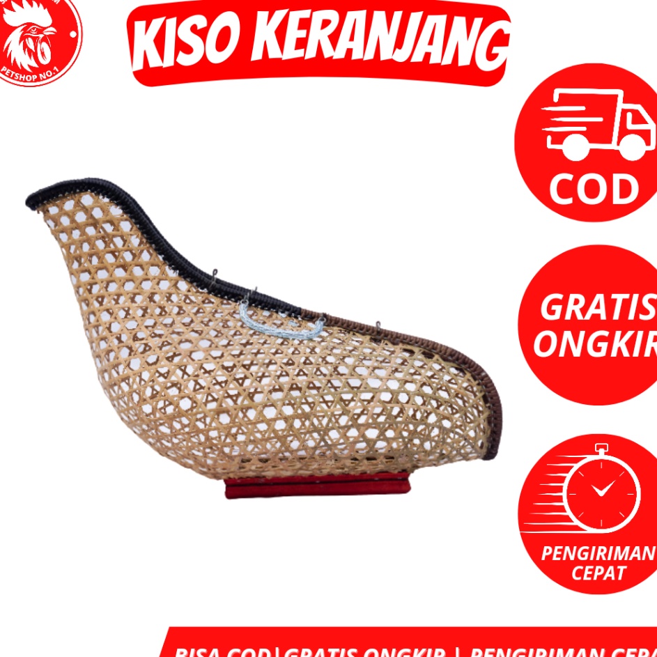 Kirim Populer  KISO KERANJANG BAMBU MONCONG KISO AYAM BANGKOK ROTAN KISO AYAM BANGKOK FIBER ORI KISO