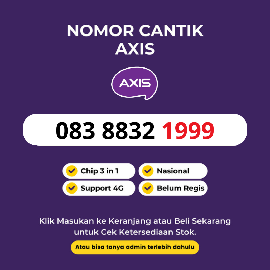 Nomor Cantik Axis Murah Tahun Lahir - Kartu Perdana Cantik Axis Murah 11 Digit - Kartu Perdana Canti
