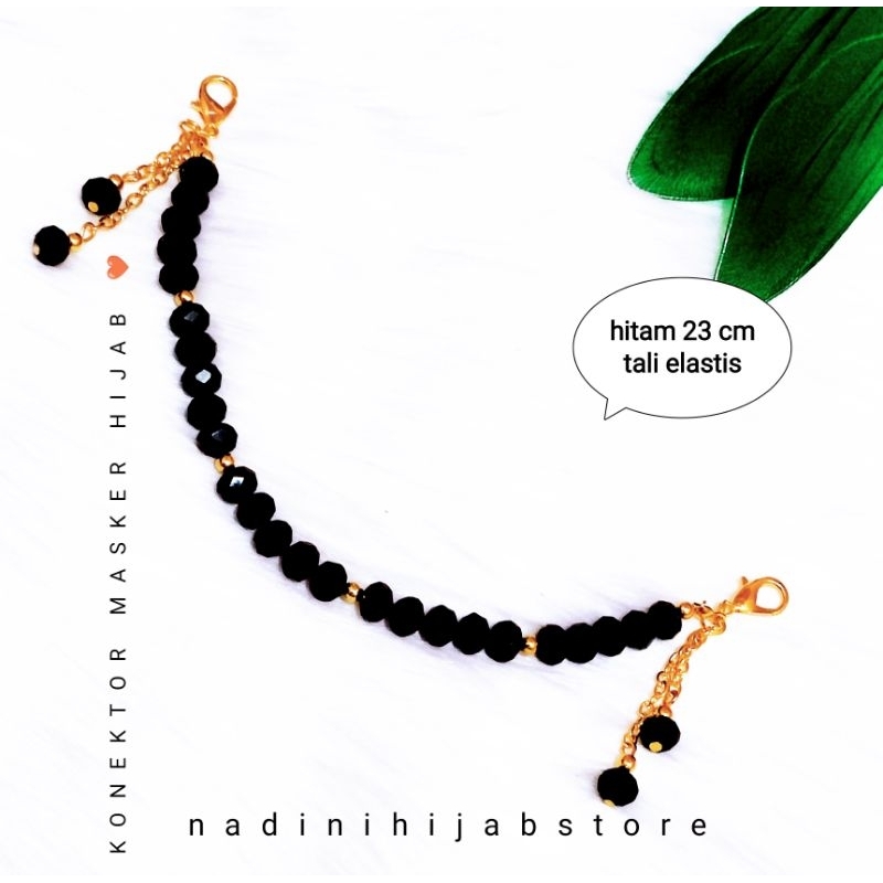 konektor masker hijab mutiara / strap masker / tali masker mutiara cantik / pengait masker