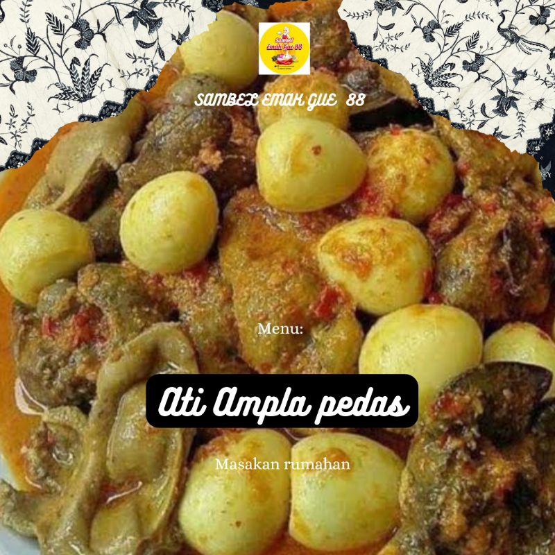 

MASAKAN RUMAHAN* ATI AMPLA CAMPUR TELUR PUYUH/PORSI 5 POTONG + TELUR PUYUH