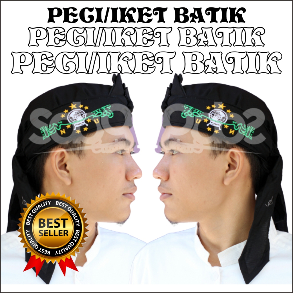 Iket Blangkon Cirebon Sunda Jawa  Peci Blangkon Iket Totopong Sunda Bordir NU