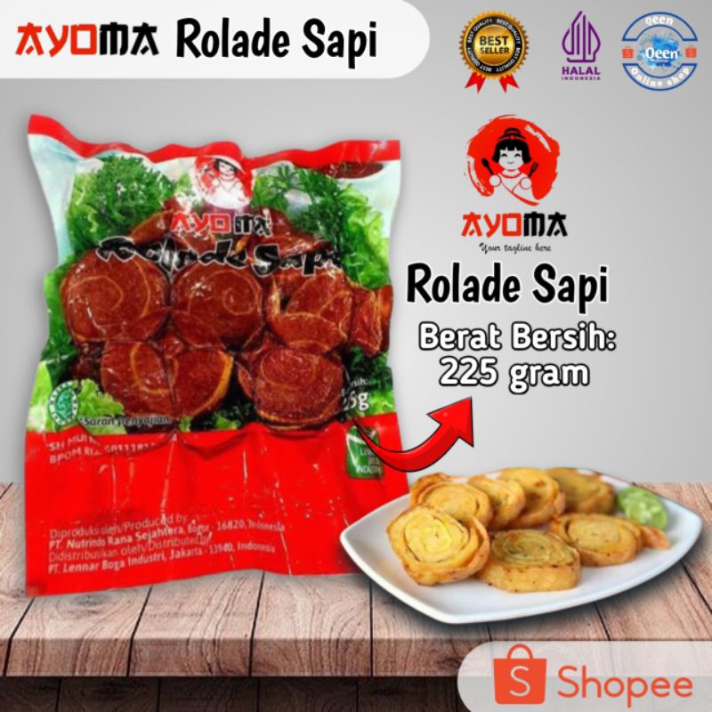 

Rolade Sapi AYOMA 225 gram. / AYOMA Rolade Sapi Berat Bersih: 225 gram. BEST SELLER