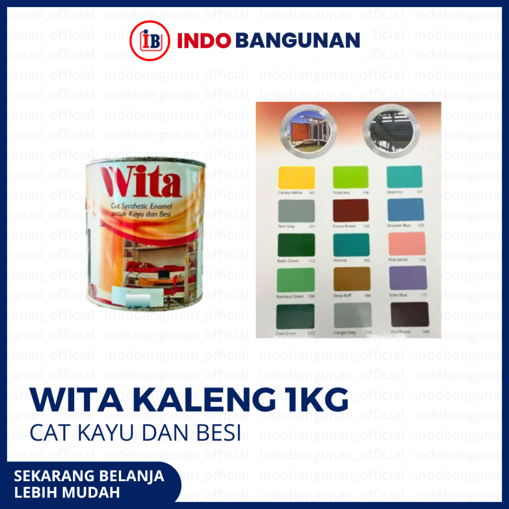 Cat Kayu Dan Besi Wita Kaleng 1 Kg Cepat Kering