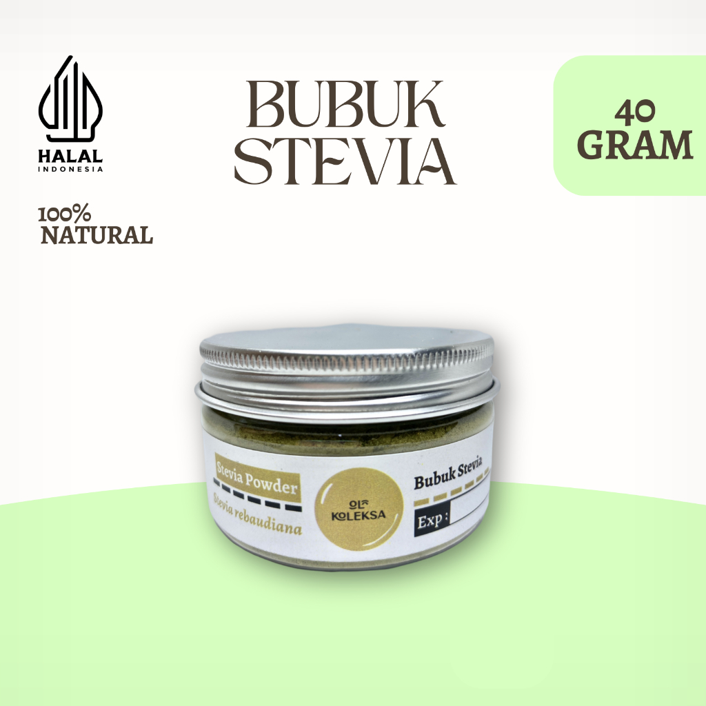 

Pemanis Alami Bubuk Stevia Sehat 0 Kalori Herbal Premium Murni