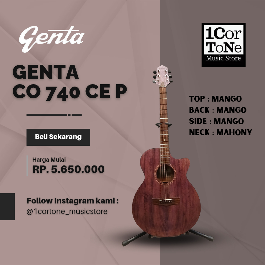 Gitar Akustik GENTA CO 740 CEP