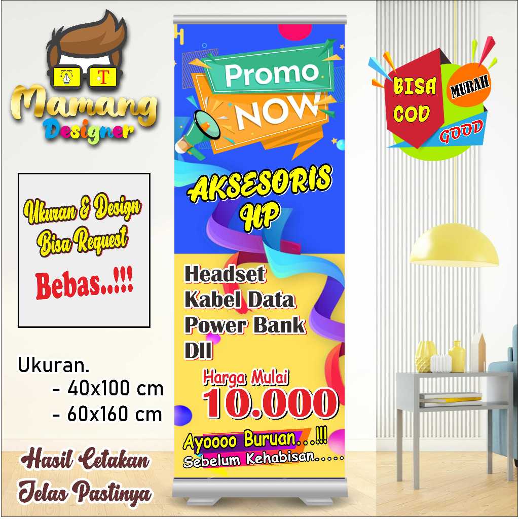Spanduk Banner Custom Fromo Aksesories HP bb