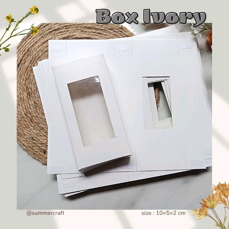 

10×5×2cm 100pcs PAPERBOX PUTIH POLOS || BOX SOUVENIR || BOX MIKA TEBAL