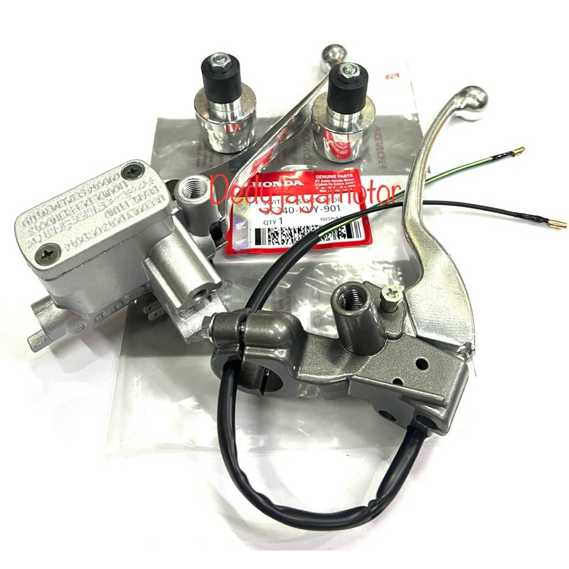Master Rem Atas Assy Beat Karbu Sepaket + Dudukan Kaca Spion + Handle Kiri + Jalu Stang Bonus Switch