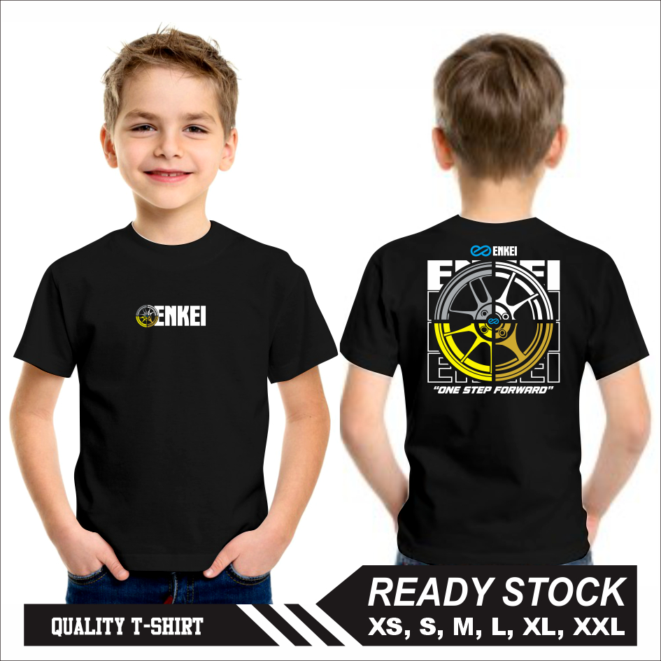 Kaos Baju Anak Otomotif Velg Enkei One Step Forward